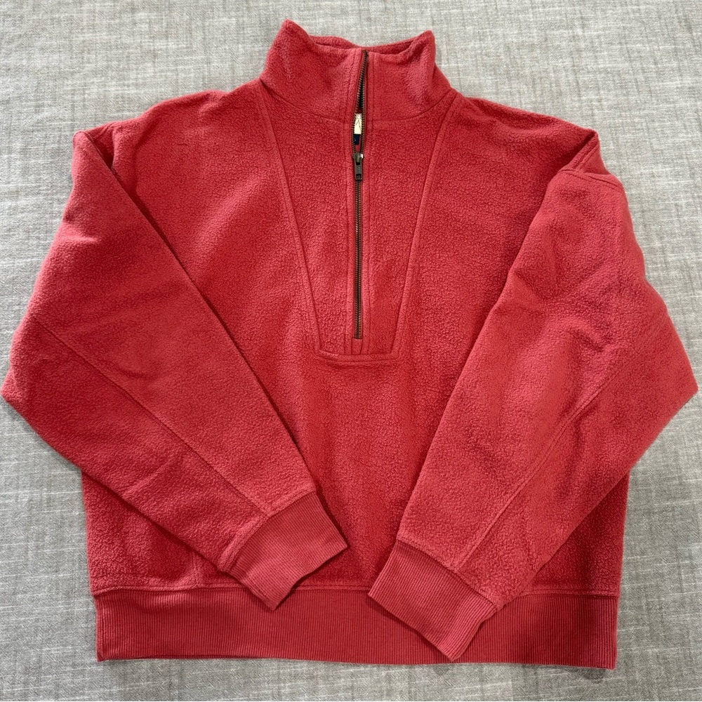 Universal Thread Zip-Up Sweater in Rust